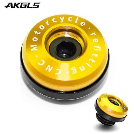 Accessoires moto pour Yamaha T-Max 500, T-Max 530, T-Max 530 SX/DX et T-Max 560 (2020-2021) : filtre à huile moteur, bouchon de vidange et cache-boulon (doré) (1/4)