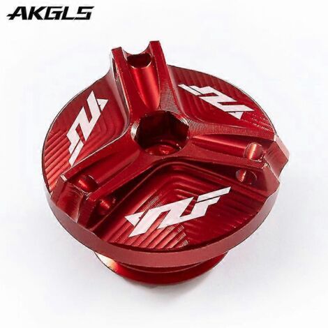 Couvercle de remplissage d'huile moteur et couvercle de filtre à huile pour moto Yamaha YZF R1 R1M YZFR1 YZF-R1 M (2005-2017-2020) - Accessoires - Rouge YZF (1/5)