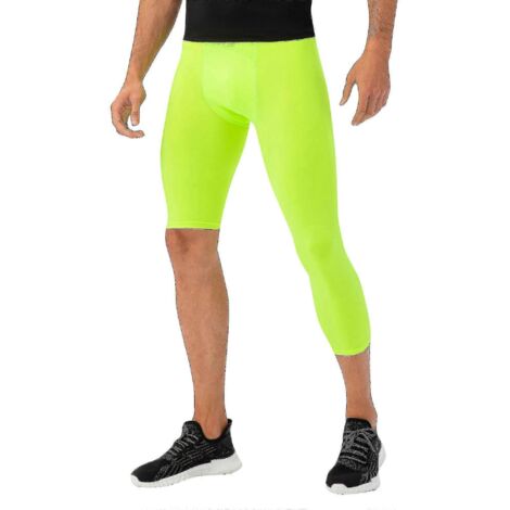 Leggings une jambe pour homme, idéaux pour le basketball et l'entraînement physique. Collants une jambe respirants. (1/5)