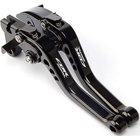 Leviers de frein et d'embrayage réglables pour Honda CBR600RR (2003-2006), en aluminium usiné CNC, couleur or et noir. (1/5)