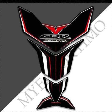 Autocollants pour Honda CBR 250 RR 250RR CBR250RR HRC, kit de protection pour réservoir, carénage Fireblade, garde-boue et protection pour les genoux et le réservoir (moyeu, arête de poisson) - CBR250 (1/5)