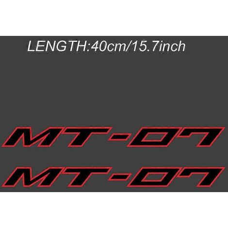 Autocollants décoratifs pour moto : logo, jantes, carénage, casque, protection de réservoir pour Yamaha MT-07 (2016-2020) - 4 (1/5)