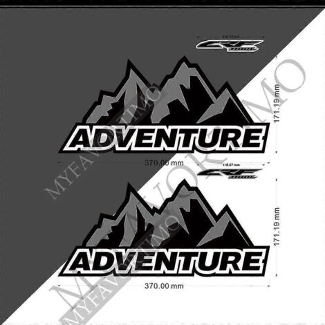 Autocollant pour moto, sacoches latérales supérieures, valise en aluminium pour Honda Africa Twin CRF1000L Adventure Sports --Africa Twin23 (1/5)