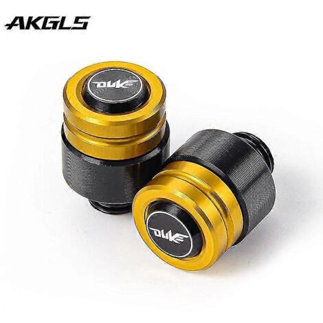 Bouchon de rétroviseur pour moto KTM Duke 125, 200, 250, 390, 690, 990, 1190 et 1290 (Duke 390) - Vis de fixation - Accessoires - Couleur : doré (1/5)