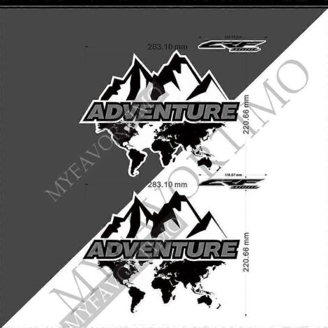 Autocollant pour moto, sacoches latérales supérieures, valise en aluminium pour Honda Africa Twin CRF1000L Adventure Sports --Africa Twin22 (1/5)