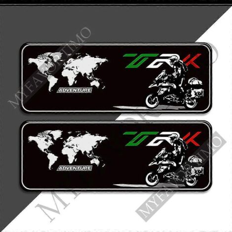 Kit essence/huile pour Benelli 800x, TRK502, TRK 250, 500, 800, 521, 502 X, TRK521 : protège-genoux, sacoches, autocollants, protection de réservoir. (1/5)