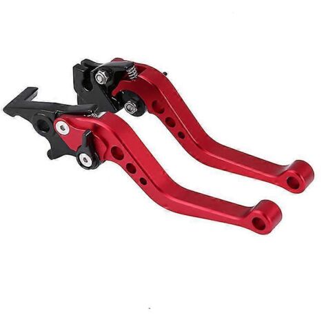 Levier d'embrayage CNC pour moto, scooter, vélo électrique, GY6 125 150 GP110 XMAX400, leviers de frein à disque, poignée Lev - Rouge (1/5)