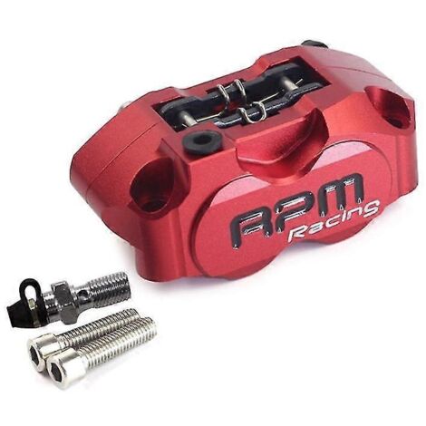 Étrier de frein radial RPM 82 mm pour moto, compatible avec disques de 200/220 mm (modifié) - Rouge (1/5)