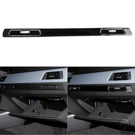 Autocollant noir laqué pour levier de vitesse, sortie de climatisation, porte-gobelet, panneau CD et accessoires automobiles BMW Série 3 E90 E92 E93 (2005-2012)