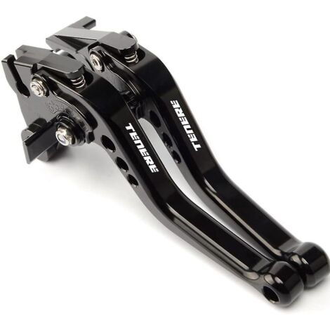 Levier de frein et d'embrayage court réglable 6 positions en alliage d'aluminium CNC modifié pour Yamaha Super Ténéré 1200 / XT1200ZE (2012-2022) (noir) (1/5)