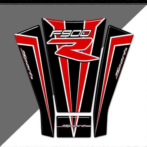 Autocollants 3D pour moto BMW F900R (modèles 2019-2020) : protection de réservoir en forme d'arête de poisson. (1/5)