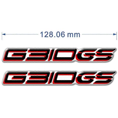 Protection de réservoir, emblème, logo, autocollants de carénage et de garde-boue pour BMW G310GS, F650GS, F750GS, F850GS, F 650, 750, 850 GS (aluminium rouge) - G310GS (1/5)