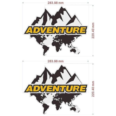 Pour BMW R1200GS, F850GS, F800GS, R1250GS, F750GS, R1150GS, G310GS, R 1200, 1250 GS, GSA Adventure : valises en aluminium, autocollants, coffre. (1/5)