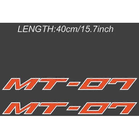 Autocollants décoratifs pour moto : logo, jantes, carénage, casque, protection de réservoir pour Yamaha MT-07 (2016-2020). (1/5)