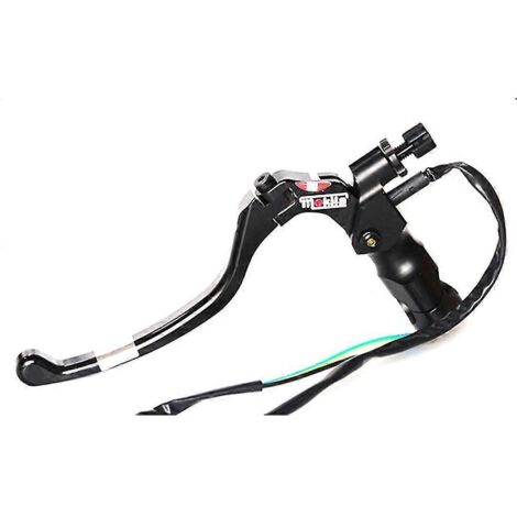 Levier d'embrayage/frein universel CNC pour moto (7/8" / 22 mm) compatible Honda, Yamaha, Kawasaki, Aprilia, motos tout-terrain et scooters - Noir (1/5)