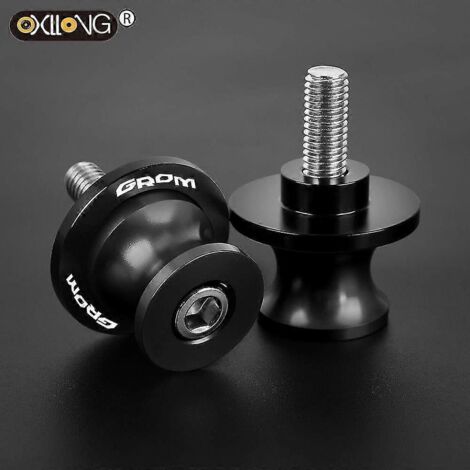 Accessoires pour Honda Grom MSX125 2014 2015 2016 2017 2018 2019 2020 2021 2022 : bobines de bras oscillant en aluminium, patins, vis de béquille arrière. (1/4)