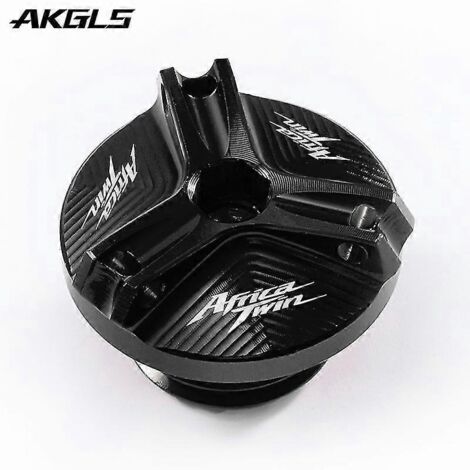 Bouchon de remplissage d'huile moteur et de carburant pour moto Honda Africa Twin CRF 1100/1000L (CRF1100L/CRF1000L) - Accessoires de protection - Noir (1/4)