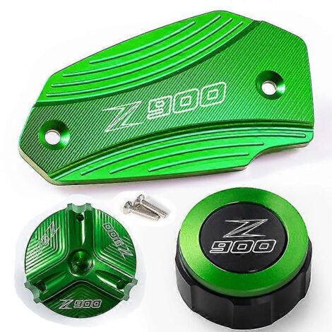 Accessoires de protection pour bouchon de liquide de frein avant et arrière et bouchon de réservoir de carburant pour moto Kawasaki Z900 Z 900 2017-2020 2021 2022 2023 (1/4)