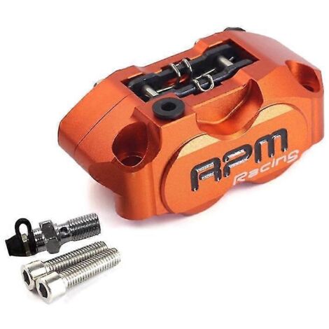 Pompe de frein à étrier RPM 82 mm, montage radial à 4 pistons pour moto tout-terrain (modification) - Orange (1/5)