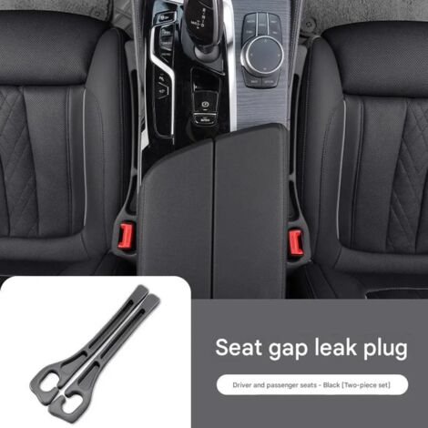 Bouchon espace siège voiture organisateur rangement anti chute remplisseur fente siège auto nouveau modèle accessoire intérieur universel 1 paire Noir