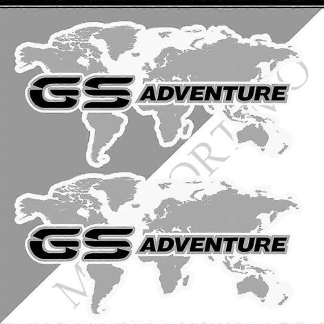 Autocollants en aluminium pour valises de coffre BMW R1200GS, F850GS, F800GS, R1250GS, F750GS, R 1200, 1250, 850, 750 GS, GSA Rallye Adventure - Longueur 370 mm (1/5)