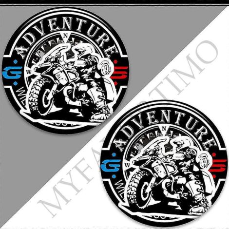 Valises en aluminium autocollantes pour BMW R1200GS, F850GS, F800GS, R1250GS, F750GS, R 1200, 1250, 850, 750 GS, GSA Rallye Adventure - 16 (1/5)