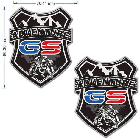 Valises en aluminium autocollantes pour BMW R1200GS, F850GS, F800GS, R1250GS, F750GS, R 1200, 1250, 850, 750 GS, GSA Rallye Adventure - 13 (1/5)