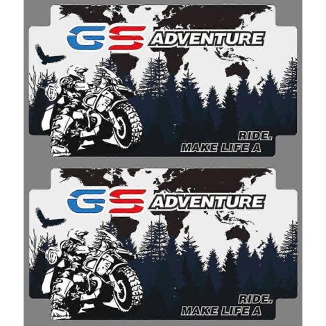 Autocollants de coffre pour BMW R1250GS, R1250, R 1250 R GS, top case, sacoches latérales, bagages en aluminium, Adventure GSA 2019-2020 - R1250GS Trunk14 (1/5)