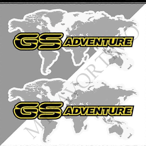 Autocollants en aluminium pour valises de coffre BMW R1200GS, F850GS, F800GS, R1250GS, F750GS, R 1200, 1250, 850, 750 GS, GSA Rallye Adventure - Longueur 370 mm (1/5)