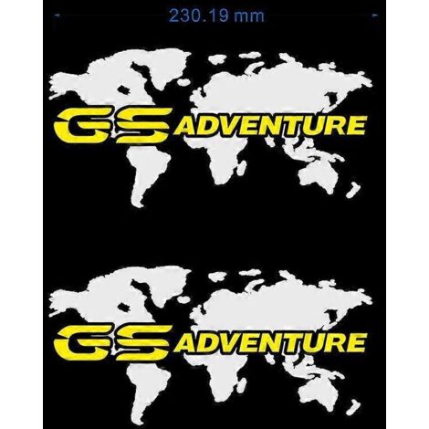 Autocollants en aluminium pour valises de coffre BMW R1200GS, F850GS, F800GS, R1250GS, F750GS, R 1200, 1250, 850, 750 GS, GSA Rallye Adventure – Longueur : 230 mm (1/5)