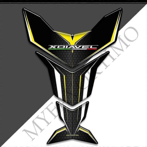 2015 2016 2017 2018 2019 2020 2121 Protection Autocollants 3D Kit de protection pour réservoir d'essence et d'huile - Genouillère et protection de réservoir pour Ducati XDiavel SX Diavel--XDiavel1 (1/5)