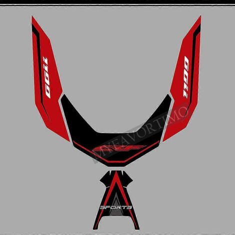 Kit de déflecteurs de vent et autocollants pour Honda CRF1100 CRF 1100L L1 L2 et Africa Twin Adventure Sport (2020) - Protections latérales de réservoir (1/5)