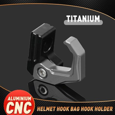 Accessoires moto SUPER SOCO CPX CUX TC 50/MAX/WANDERER TS 2020-2023 : crochet pour casque, crochet pour sac à dos, support en titane (1/5)