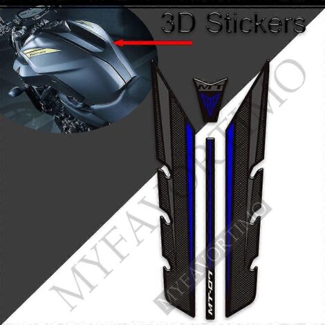 Kit de protection de réservoir, poignées, autocollants et autocollants pour moto Yamaha MT-07 (2018-2020) - Référence MT0717