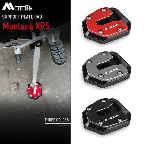 Plaque de support pour béquille latérale Montana XR5 Colove KY500X Excelle 500X - Support de béquille latérale en titane (1/5)