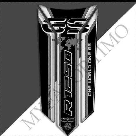 Protection de réservoir autocollante jaune fluorescent pour BMW R1250GS R1250 R 1250 GS GSA HP, style Adventure. (1/5)
