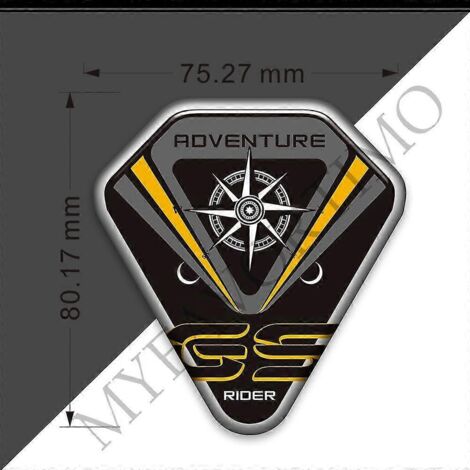 Autocollants 3D pour coffre, style rallye et aventure, compatibles avec BMW R1200GS, F850GS, F800GS, R1250GS, F750GS, R 1200, 1100, 1250, 850, 800, 750 GS, GSA, HP Adv (1 pièce) (1/5)