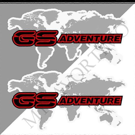 Autocollants en aluminium pour valises de coffre BMW R1200GS, F850GS, F800GS, R1250GS, F750GS, R 1200, 1250, 850, 750 GS, GSA Rallye Adventure - Longueur 370 mm (1/5)