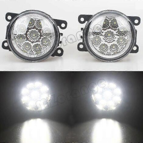 Cache antibrouillard halogène à LED pour Mitsubishi Outlander 2013-2015, enjoliveur argenté et noir, accessoires auto - Antibrouillard à LED (1/5)