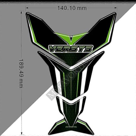 Protection de réservoir pour Kawasaki Versys X 300 X300 X-300 Versys-x Adventure, protection de panneau latéral, autocollant, emblème de moto L-- (1/5)