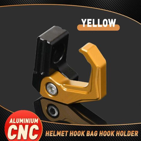 Crochet de casque et support de sac à dos pour motos SUPER SOCO CPX CUX TC 50/MAX/WANDERER TS 2020-2023 - doré (1/5)