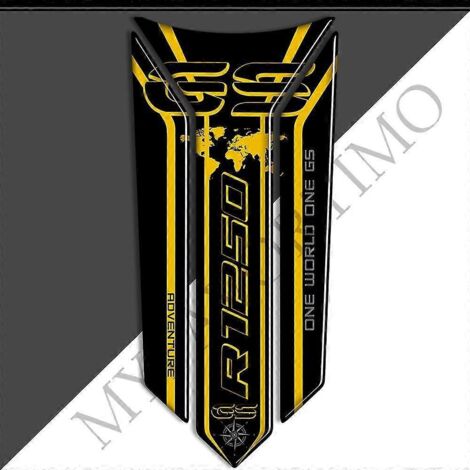 Protection de réservoir autocollante pour BMW R1250GS R1250 R 1250 Gs Gsa Hp, couleur bordeaux, idéale pour l'huile de carburant et l'aventure. (1/5)