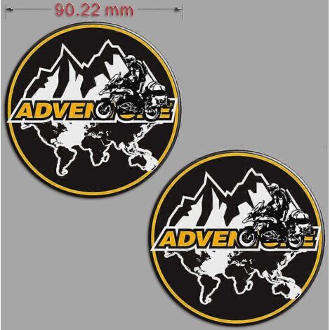 Autocollants 3D pour coffres de voiture Rallye Adventure pour BMW R1200GS, F850GS, F800GS, R1250GS, F750GS, R 1200, 1100, 1250, 850, 800, 750 GS, GSA, HP Adv - GS Stickers5 (1/5)