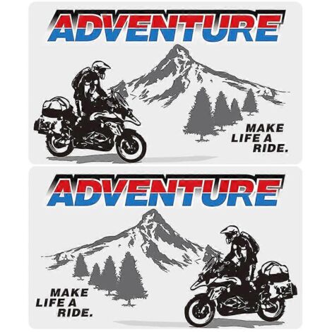 Valises en aluminium autocollantes pour BMW R1200GS, F850GS, F800GS, R1250GS, F750GS, R 1200, 1250, 850, 750 GS, GSA Rallye Adventure - Valises en aluminium 7 (1/5)