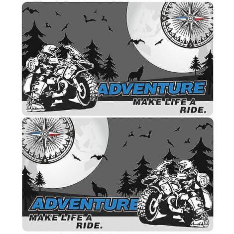 Valises en aluminium autocollantes pour BMW R1200GS, F850GS, F800GS, R1250GS, F750GS, R 1200, 1250, 850, 750 GS, GSA Rallye Adventure - 5 valises en aluminium (1/5)