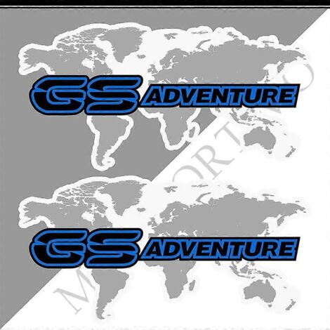 Autocollants en aluminium pour valises de coffre BMW R1200GS, F850GS, F800GS, R1250GS, F750GS, R 1200, 1250, 850, 750 GS, GSA Rallye Adventure - Longueur 370 mm (1/5)