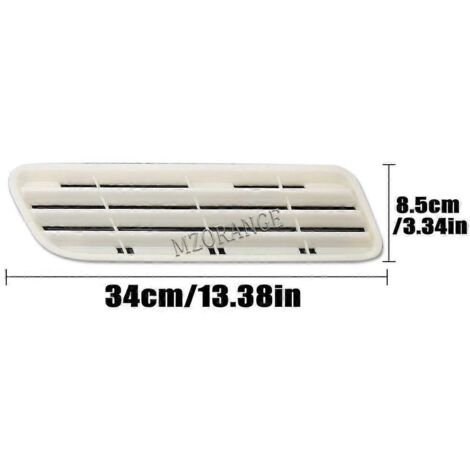 Lot de 6 caches de prises d'air pour capot avant droit, compatibles avec Mitsubishi Lancer Evolution Evo X 10 (accessoires auto) (1/5)