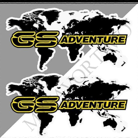 Autocollants en aluminium pour valises de coffre BMW R1200GS, F850GS, F800GS, R1250GS, F750GS, R 1200, 1250, 850, 750 GS, GSA Rallye Adventure - Longueur 370 mm (1/5)