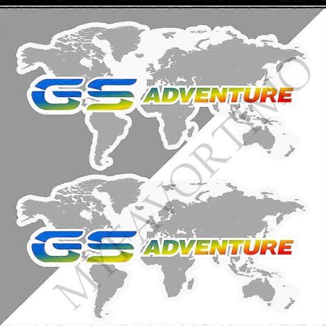 Autocollants en aluminium pour valises de coffre BMW R1200GS, F850GS, F800GS, R1250GS, F750GS, R 1200, 1250, 850, 750 GS, GSA Rallye Adventure - Longueur 370 mm (1/5)