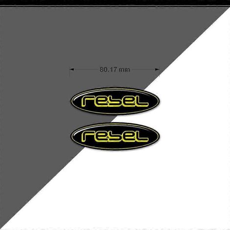 Autocollants de protection pour réservoir d'huile de carburant et genouillère pour Honda Rebel CMX CM 300 (jaune) (1/5)